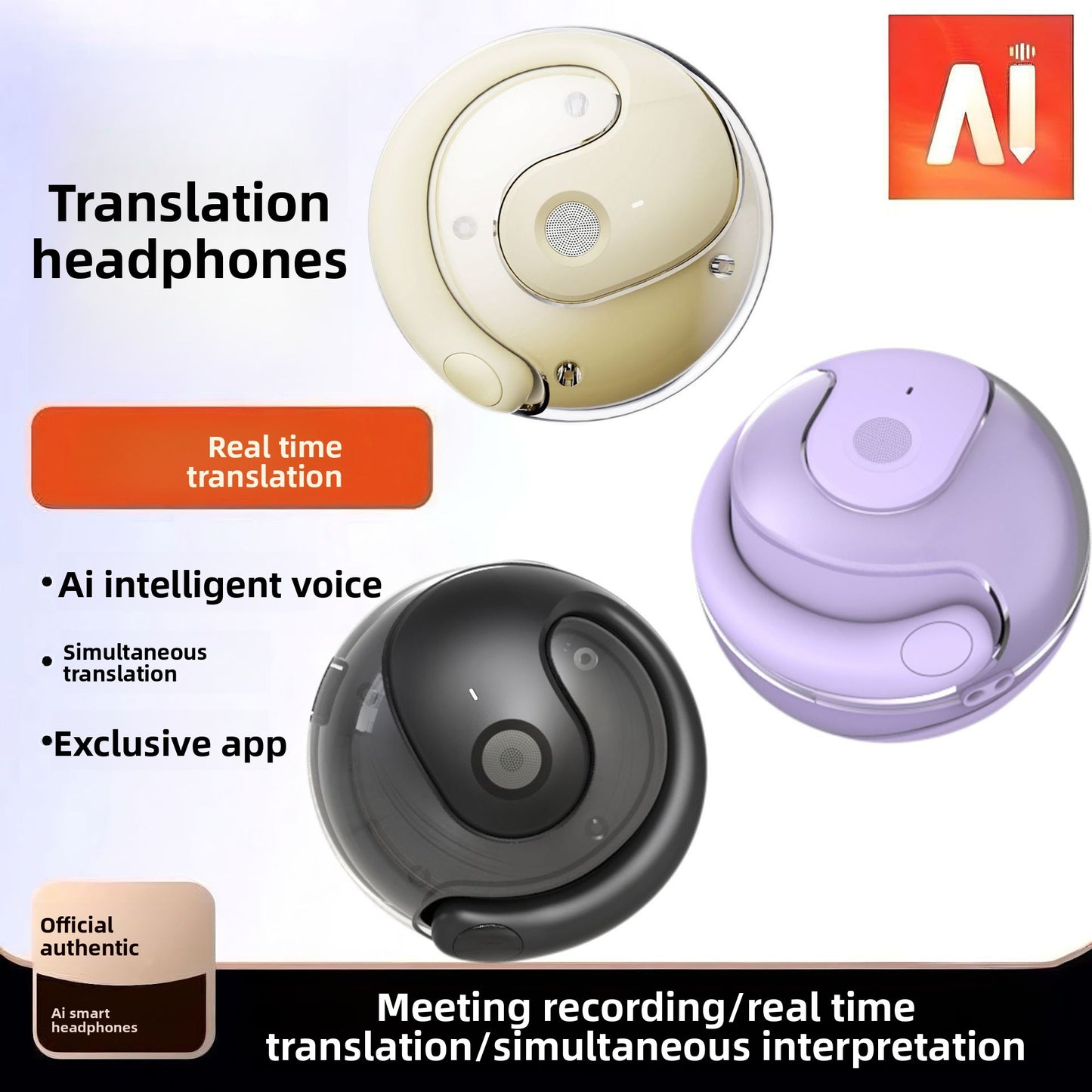 Wireless Bluetooth Ear Hook Headsete